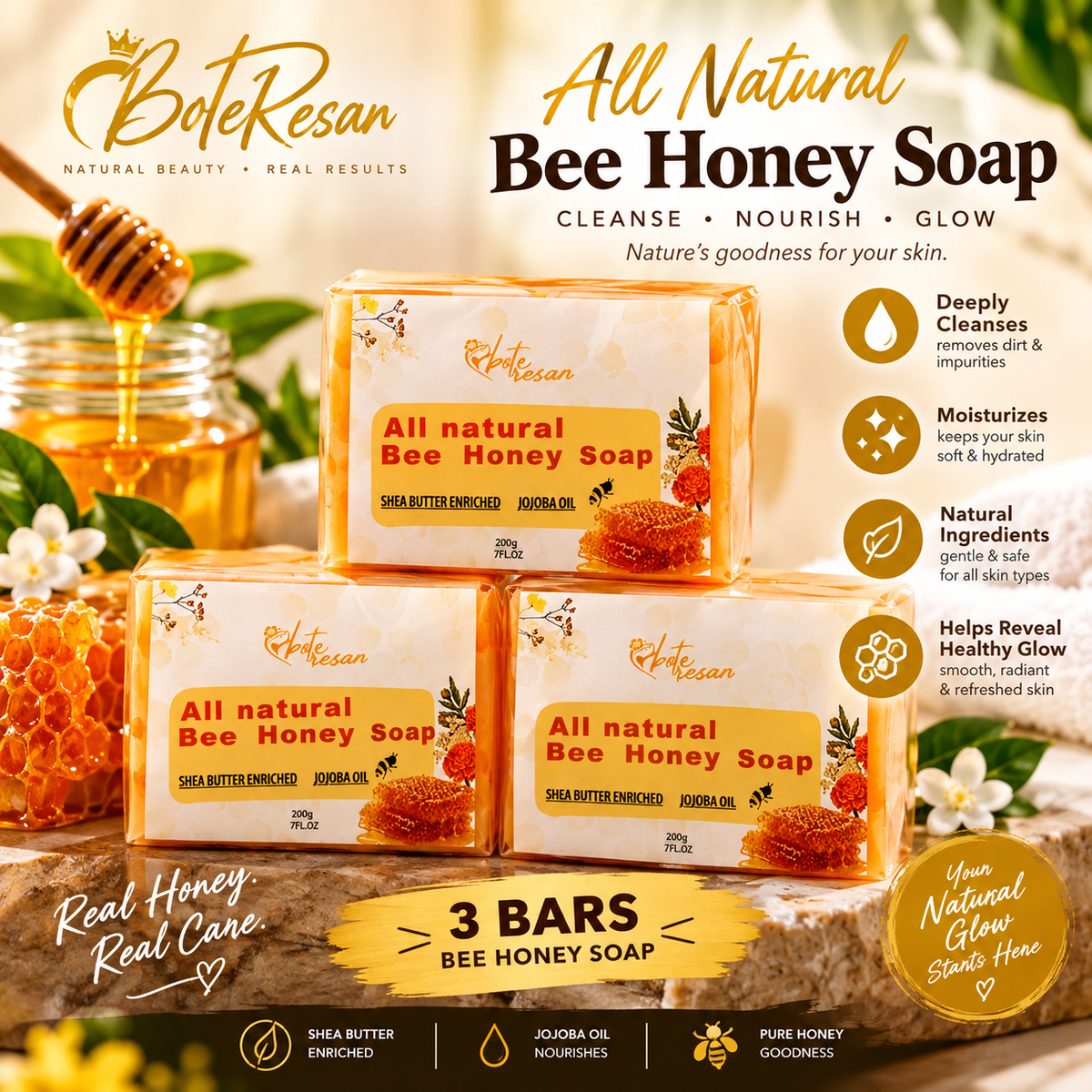 3 Luxurious Honey Soaps