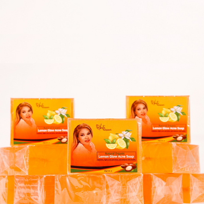 3 Lemon glow acne soap