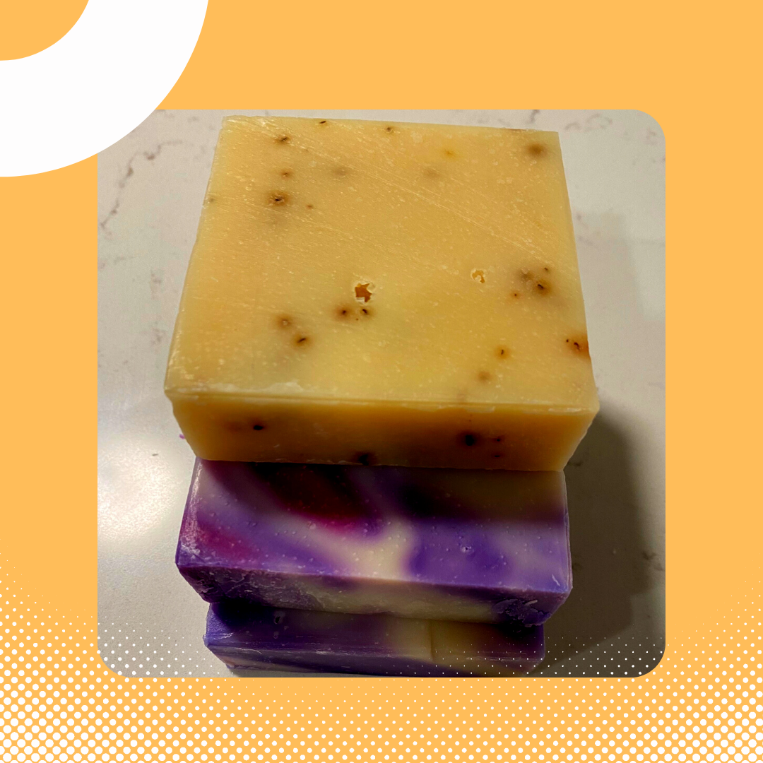 3 bars  peppermint soap